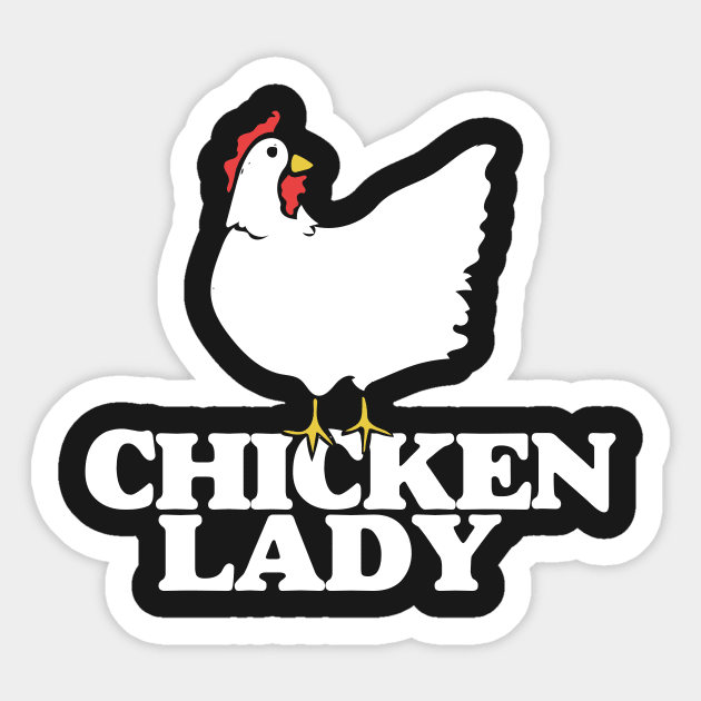 Chicken lady Sticker by bubbsnugg